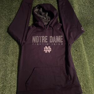 Colosseum Men's Navy and Purple Hoodie